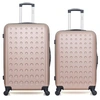 Image de - lot de 2 - valise grand format et valise weekend taurus - rose dore