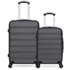 Image de - lot de 2 valises weekend et cabine renoso - gris fonce