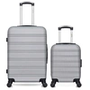 Image de - lot de 2 - valise weekend et valise cabine xxs renoso - gris