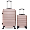 Image de - lot de 2 - valise weekend et valise cabine xxs renoso - rose dore