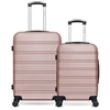 Image de - lot de 2 valises weekend et cabine renoso - rose dore
