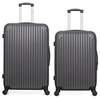 Image de - lot de 2 - valise grand format et valise weekend carpates - gris fonce