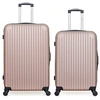 Image de - lot de 2 - valise grand format et valise weekend carpates - rose dore