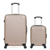 Image de - lot de 2 - valise weekend et valise cabine xxs carpates - beige