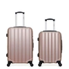 Image de - lot de 2 valises weekend et cabine abs himalaya - rose dore