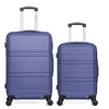 Image de - lot de 2 - valise weekend et valise cabine utah - marine