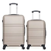 Image de - lot de 2 - valise weekend et valise cabine utah - beige