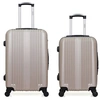 Image de - lot de 2 - valise weekend et valise cabine lipari - beige