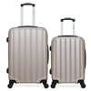 Image de - lot de 2 valises weekend et cabine abs himalaya - beige