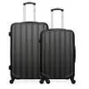 Image de - lot de 2 - valise grand format et valise weekend himalaya - gris fonce