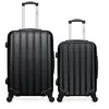 Image de - lot de 2 valises weekend et cabine abs himalaya - noir