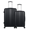 Image de - lot de 2 - valise grand format et valise weekend lipari - noir