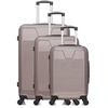 Image de set de 3 valises rigides selenga - rose dore