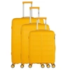 Image de - set de 3 valises andromede 75 cm 4 roues - jaune