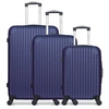 Image de - lot de 3 - valise grand format, valise weekend et valise cabine carpates - marine