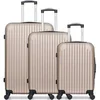 Image de - lot de 3 - valise grand format, valise weekend et valise cabine carpates - beige