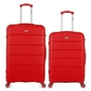 Image de obago - lot de 2 - valise grand format et valise weekend phenix - rouge