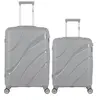 Image de obago - lot de 2 - valise weekend et valise cabine persee - gris