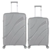 Image de obago - lot de 2 - valise grand format et valise weekend persee - gris