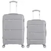 Image de obago - lot de 2 - valise weekend et valise cabine centaure - gris