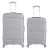 Image de obago - lot de 2 - valise grand format et valise weekend centaure - gris
