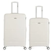 Image de obago - lot de 2 - valise grand format et valise weekend centaure - blanc