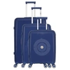 Image de - set de 3 valises orion 75 cm 4 roues - marine