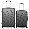 Image de lot de 2 - valises grand format et weekend tigre - gris fonce