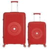 Image de obago - lot de 2 - valises grand format et cabine orion - rouge fonce