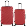 Image de - lot de 2 - valise grand format et valise weekend danube - bordeaux