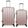 Image de - lot de 2 - valise grand format et valise weekend himalaya - rose dore