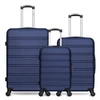Image de lot de 3 valises rigides grand format, taille moyenne et cabine renoso - marine