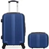Image de Set de 2 valises cabine et vanity LIPARI - ABS - 4 roues - Cadenas