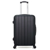 Image de bluestar - valise weekend napoli 65 cm 4 roues - noir
