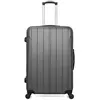 Image de bluestar - valise grand format napoli 75 cm 4 roues - gris fonce