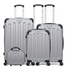 Image de bluestar - set de 4 abs madrid-c 4 roues - gris