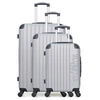 Image de bluestar - set de 3 valises bucarest 75 cm 4 roues - gris