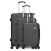 Image de bluestar - set de 3 abs london 4 roues - gris fonce