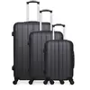 Image de set de 3 valises rigides fogo - noir