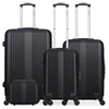 Image de - set de 4 abs lipari-c 75 cm 4 roues - noir