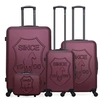 Image de - set de 4 valises damon-c 75 cm 4 roues - bordeaux