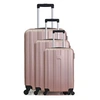 Image de - set de 3 valises atlanta 75 cm 4 roues - rose dore
