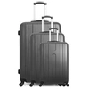 Image de - set de 3 valises atlanta 75 cm 4 roues - gris fonce