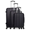 Image de - set de 3 abs himalaya 75 cm 4 roues - noir