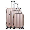 Image de - set de 3 abs himalaya 75 cm 4 roues - rose dore