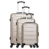 Image de hero - set de 3 abs elbe-a 70 cm 4 roues - beige