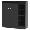Image de Armoire / etagere / meuble a chaussures très pratique en panneaux de particules noir