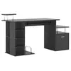 Image de Bureau pour ordinateur table meuble pc informatique en MDF noir