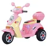 Image de Moto scooter électrique pour enfants 6 V env. 3 Km/h 3 roues et topcase effet lumineux et sonore rose