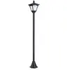 Image de Outsunny Luminaire extérieur solaire lampadaire lanterne classique LED 10 Lm dim. 15L x 15l x 120H cm noir